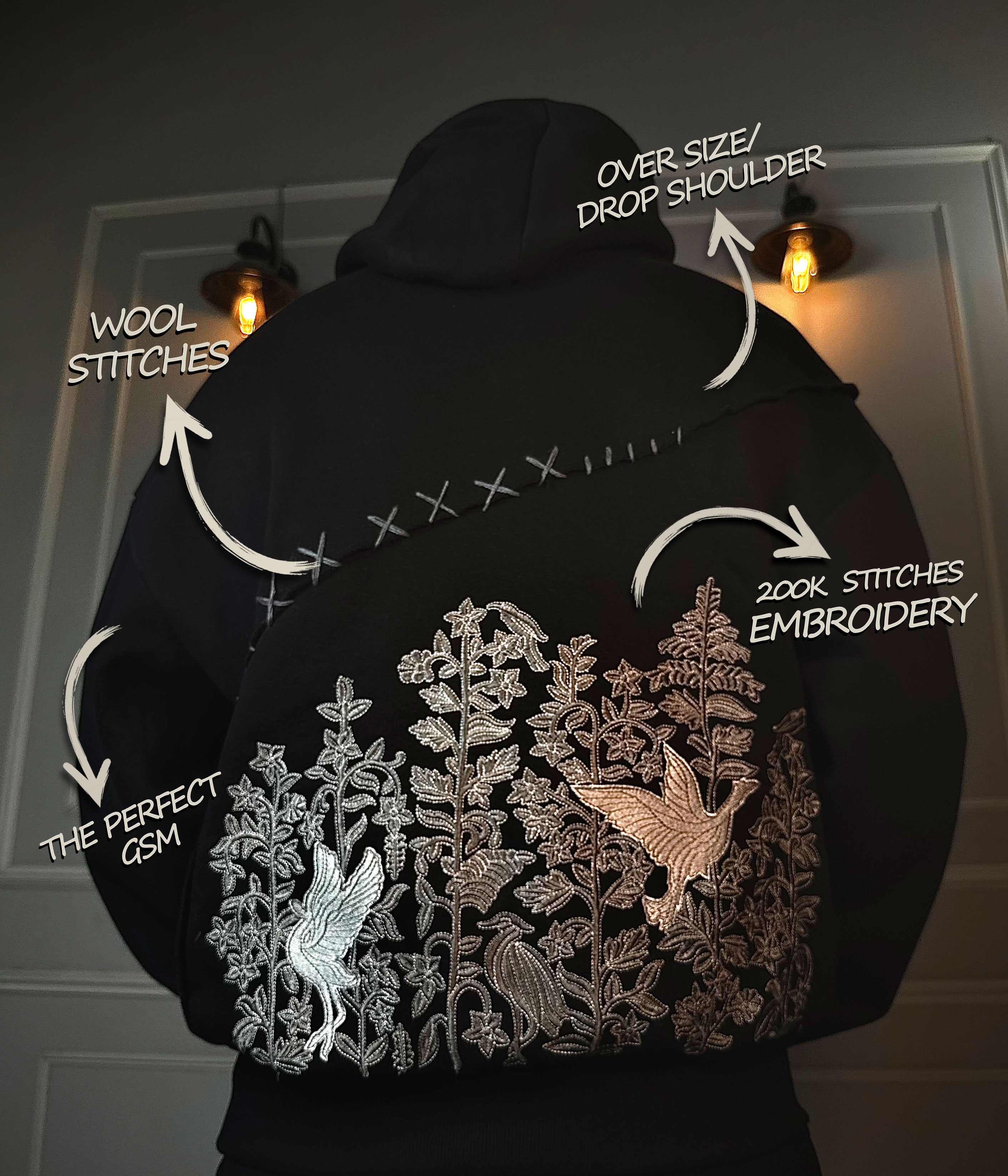 FORM 1 - Noir Hoodie – Premium Oversized  Hoodie